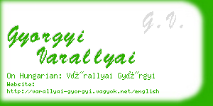 gyorgyi varallyai business card